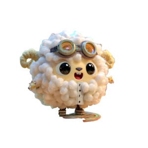 Science Sheep Vinyl Car Decal Sticker – Waterproof & UV-Resistant 6.826666666666667"