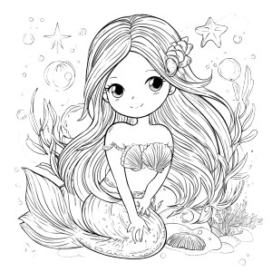 Cute Mermaid Coloring Vinyl Car Decal Sticker – Waterproof & UV-Resistant 6.826666666666667" Cute Mermaid Coloring Vinyl Car Decal Sticker – Waterproof & UV-Resistant 6.826666666666667"