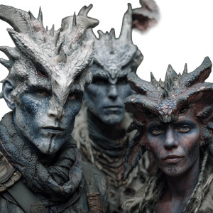 Dragon-Human Hybrids Vinyl Car Decal Sticker – Waterproof & UV-Resistant 6.826666666666667"