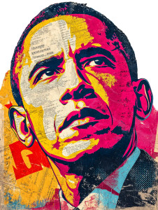 Obama Pop Art Vinyl Car Decal Sticker – Waterproof & UV-Resistant 4.1066666666666665"