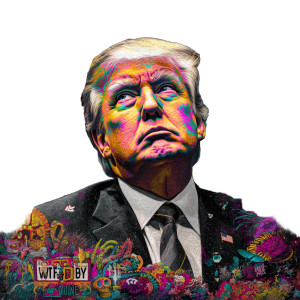 Trippy Presidential Vinyl Car Decal Sticker – Waterproof & UV-Resistant 3.4133333333333336" Trippy Presidential Vinyl Car Decal Sticker – Waterproof & UV-Resistant 3.4133333333333336"