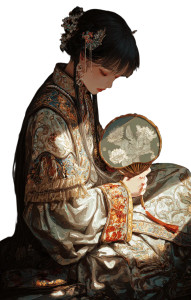 Ancient Chinese Beauty V21 Vinyl Car Decal Sticker – Waterproof & UV-Resistant 4.533333333333333"