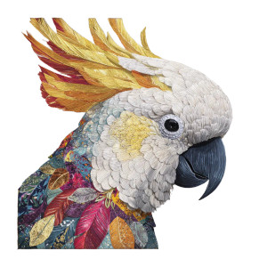 Sulphur Crested Cockatoo Vinyl Car Decal Sticker – Waterproof & UV-Resistant 6.826666666666667"