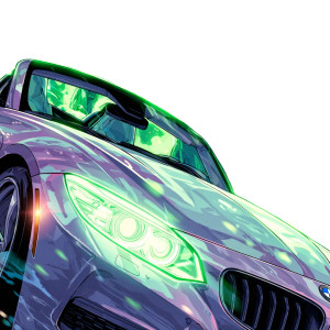 Green Lantern Punch Vinyl Car Decal Sticker – Waterproof & UV-Resistant 3.4133333333333336"