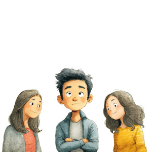 Shy Boy Reflection Vinyl Car Decal Sticker – Waterproof & UV-Resistant 6.826666666666667"