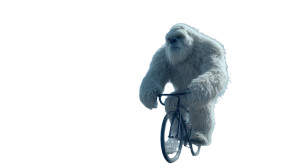 Yeti Cyclist Vinyl Car Decal Sticker – Waterproof & UV-Resistant 2.72"