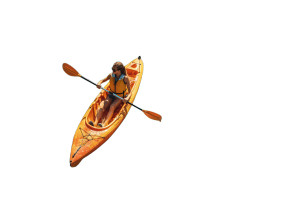 Kayaking Woman V4 Vinyl Car Decal Sticker – Waterproof & UV-Resistant 5.97333333333333