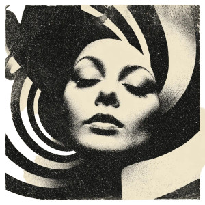 Psychedelic Lady Vinyl Car Decal Sticker – Waterproof & UV-Resistant 3.4133333333333336"