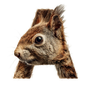 Squirrel In 'A' Vinyl Car Decal Sticker – Waterproof & UV-Resistant 3.4133333333333336" Squirrel In 'A' Vinyl Car Decal Sticker – Waterproof & UV-Resistant 3.4133333333333336"