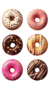 Top View Donuts Vinyl Car Decal Sticker – Waterproof & UV-Resistant 9.706666666666667"