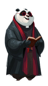 Panda Priest Vinyl Car Decal Sticker – Waterproof & UV-Resistant 9.706666666666667" Panda Priest Vinyl Car Decal Sticker – Waterproof & UV-Resistant 9.706666666666667"