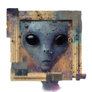 Alien Oracle Vinyl Car Decal Sticker – Waterproof & UV-Resistant 3.4133333333333336"