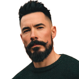 Stylish Bearded Man V9 Vinyl Car Decal Sticker – Waterproof & UV-Resistant 6.826666666666667"