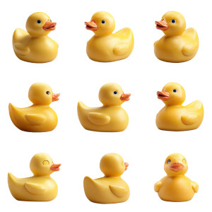 Rubber Duck Set Vinyl Car Decal Sticker – Waterproof & UV-Resistant 6.826666666666667"