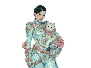 Porcelain Armour Woman Vinyl Car Decal Sticker – Waterproof & UV-Resistant 6.1866666666666665"