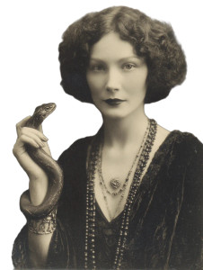 Woman With Snake V4 Vinyl Car Decal Sticker – Waterproof & UV-Resistant 8.213333333333333"