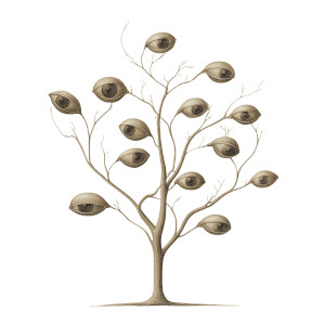 Surreal Eyed Tree Vinyl Car Decal Sticker – Waterproof & UV-Resistant 3.4133333333333336" Surreal Eyed Tree Vinyl Car Decal Sticker – Waterproof & UV-Resistant 3.4133333333333336"