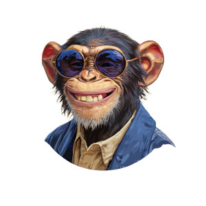 Cheeky Monkey Studio Vinyl Car Decal Sticker – Waterproof & UV-Resistant 6.826666666666667"