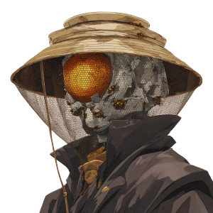 Cyclops Beekeeper Vinyl Car Decal Sticker – Waterproof & UV-Resistant 3.4133333333333336"