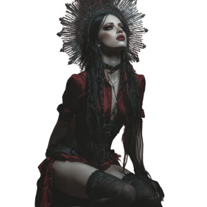 Gothic Album Woman Vinyl Car Decal Sticker – Waterproof & UV-Resistant 3.4133333333333336"