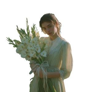 Vintage Flower Embrace Vinyl Car Decal Sticker – Waterproof & UV-Resistant 3.4133333333333336"