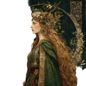 Celtic Goddess Danann Vinyl Car Decal Sticker – Waterproof & UV-Resistant 6.826666666666667"