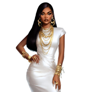 Glamorous Fashion Icon V3 Vinyl Car Decal Sticker – Waterproof & UV-Resistant 6.826666666666667"