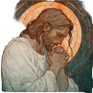 Praying Jesus Christ V6 Vinyl Car Decal Sticker – Waterproof & UV-Resistant 3.4133333333333336" Praying Jesus Christ V6 Vinyl Car Decal Sticker – Waterproof & UV-Resistant 3.4133333333333336"