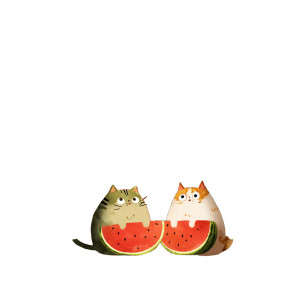 Cats With Watermelon Vinyl Car Decal Sticker – Waterproof & UV-Resistant 6.826666666666667" Cats With Watermelon Vinyl Car Decal Sticker – Waterproof & UV-Resistant 6.826666666666667"