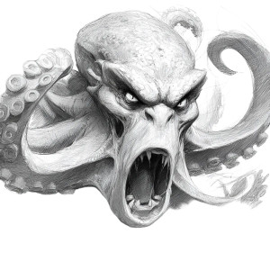 Aggressive Octopus Sketch Vinyl Car Decal Sticker – Waterproof & UV-Resistant 3.4133333333333336" Aggressive Octopus Sketch Vinyl Car Decal Sticker – Waterproof & UV-Resistant 3.4133333333333336"
