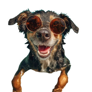 Happy Pool Dog Vinyl Car Decal Sticker – Waterproof & UV-Resistant 6.826666666666667" Happy Pool Dog Vinyl Car Decal Sticker – Waterproof & UV-Resistant 6.826666666666667"