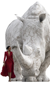 Elegant Rhino Companion V3 Vinyl Car Decal Sticker – Waterproof & UV-Resistant 9.706666666666667"