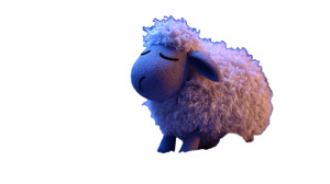 Feminine Sheep Animation Vinyl Car Decal Sticker – Waterproof & UV-Resistant 5.4