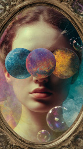 Cosmic Portrait V3 Vinyl Car Decal Sticker – Waterproof & UV-Resistant 4.8533333333333335"