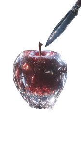 Crystal Apple Knife Vinyl Car Decal Sticker – Waterproof & UV-Resistant 9.706666666666667"