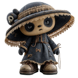 Gothic Kawaii Doll Vinyl Car Decal Sticker – Waterproof & UV-Resistant 3.4133333333333336" Gothic Kawaii Doll Vinyl Car Decal Sticker – Waterproof & UV-Resistant 3.4133333333333336"