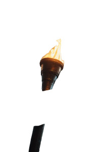 Olympic Torch Flame Vinyl Car Decal Sticker – Waterproof & UV-Resistant 8.96"