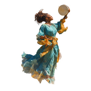 Joyful Worship Dancer Vinyl Car Decal Sticker – Waterproof & UV-Resistant 3.4133333333333336"