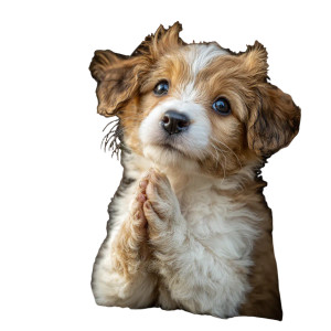 Praying Puppy Vinyl Car Decal Sticker – Waterproof & UV-Resistant 3.4133333333333336" Praying Puppy Vinyl Car Decal Sticker – Waterproof & UV-Resistant 3.4133333333333336"