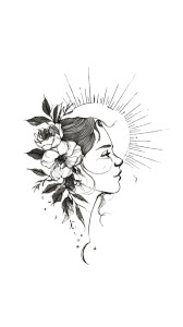 Sun Goddess Tattoo Vinyl Car Decal Sticker – Waterproof & UV-Resistant 9.706666666666667" Sun Goddess Tattoo Vinyl Car Decal Sticker – Waterproof & UV-Resistant 9.706666666666667"