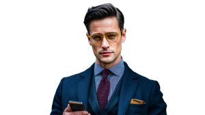 Businessman With Phone Vinyl Car Decal Sticker – Waterproof & UV-Resistant 2.72" Businessman With Phone Vinyl Car Decal Sticker – Waterproof & UV-Resistant 2.72"