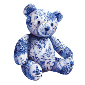 Toile Teddybear V2 Vinyl Car Decal Sticker – Waterproof & UV-Resistant 3.4133333333333336"