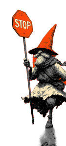 Traffic Cone Wizard Vinyl Car Decal Sticker – Waterproof & UV-Resistant 5.4