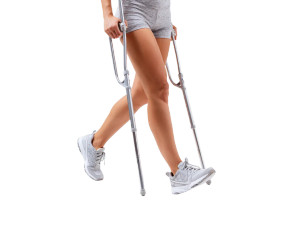 Balancing With Crutches Vinyl Car Decal Sticker – Waterproof & UV-Resistant 6.1866666666666665" Balancing With Crutches Vinyl Car Decal Sticker – Waterproof & UV-Resistant 6.1866666666666665"