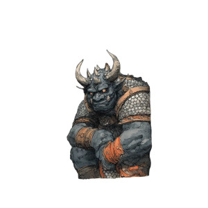 Cramped Oni Vinyl Car Decal Sticker – Waterproof & UV-Resistant 3.4133333333333336"