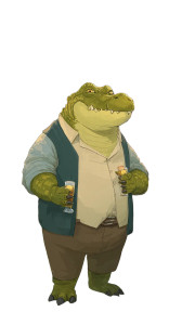 Barkeeper Crocodile Vinyl Car Decal Sticker – Waterproof & UV-Resistant 4.8533333333333335"