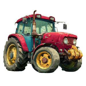 Cartoon Tractor Vinyl Car Decal Sticker – Waterproof & UV-Resistant 3.4133333333333336" Cartoon Tractor Vinyl Car Decal Sticker – Waterproof & UV-Resistant 3.4133333333333336"
