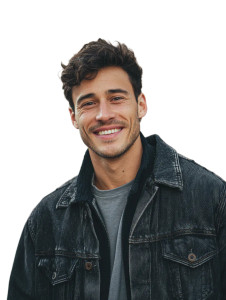 Young Man Santiago Vinyl Car Decal Sticker – Waterproof & UV-Resistant 8.213333333333333"