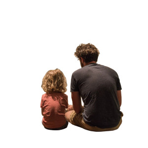 Dad And Child V2 Vinyl Car Decal Sticker – Waterproof & UV-Resistant 6.826666666666667"
