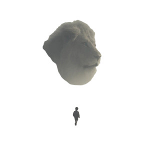 Dreamlike Lion Encounter Vinyl Car Decal Sticker – Waterproof & UV-Resistant 6.826666666666667"